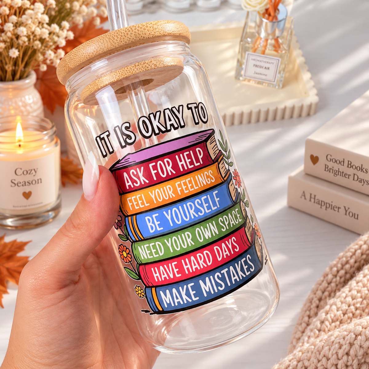 Be Yourself 16 oz Glass