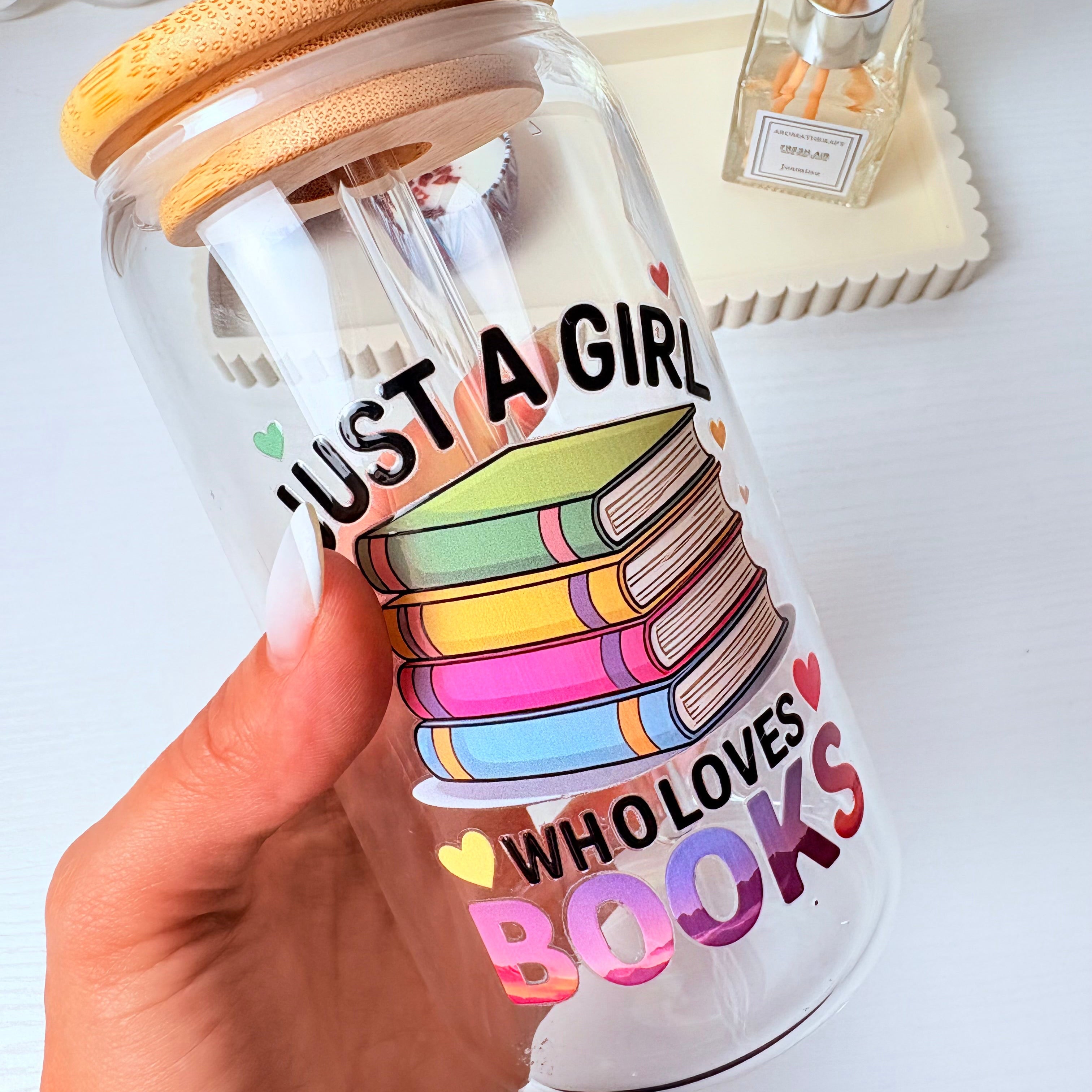 Just a Girl 16 oz Glass