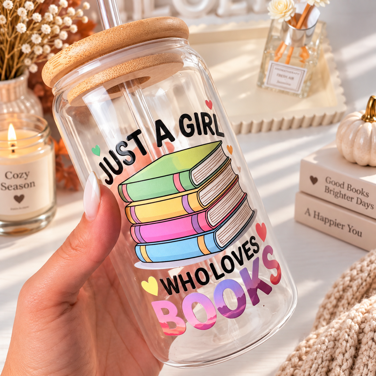 Just a Girl 16 oz Glass