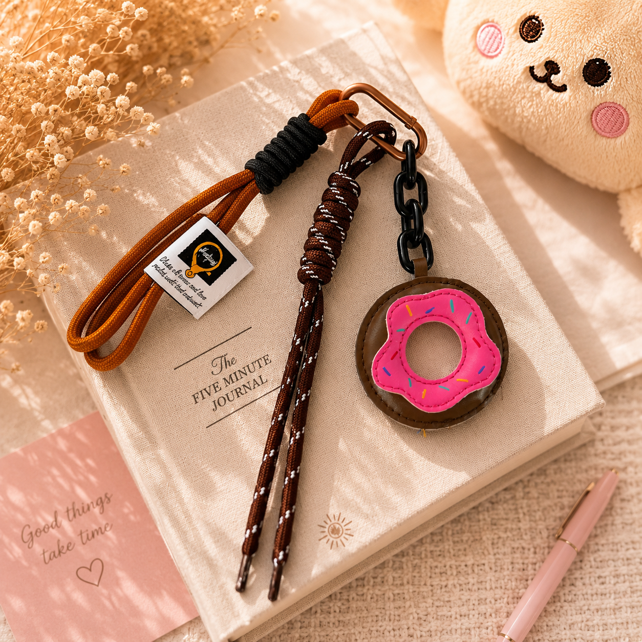 Sweet Donut Charm Keychain 🍩