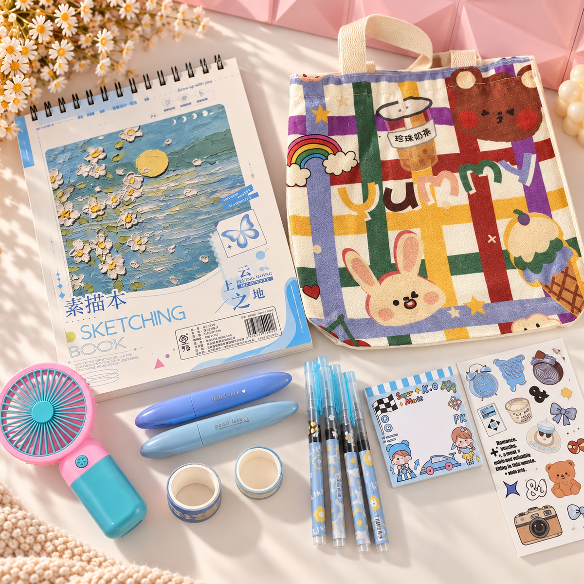 💙 Blue Day Sketchbook Box / Creative Stationery Gift
