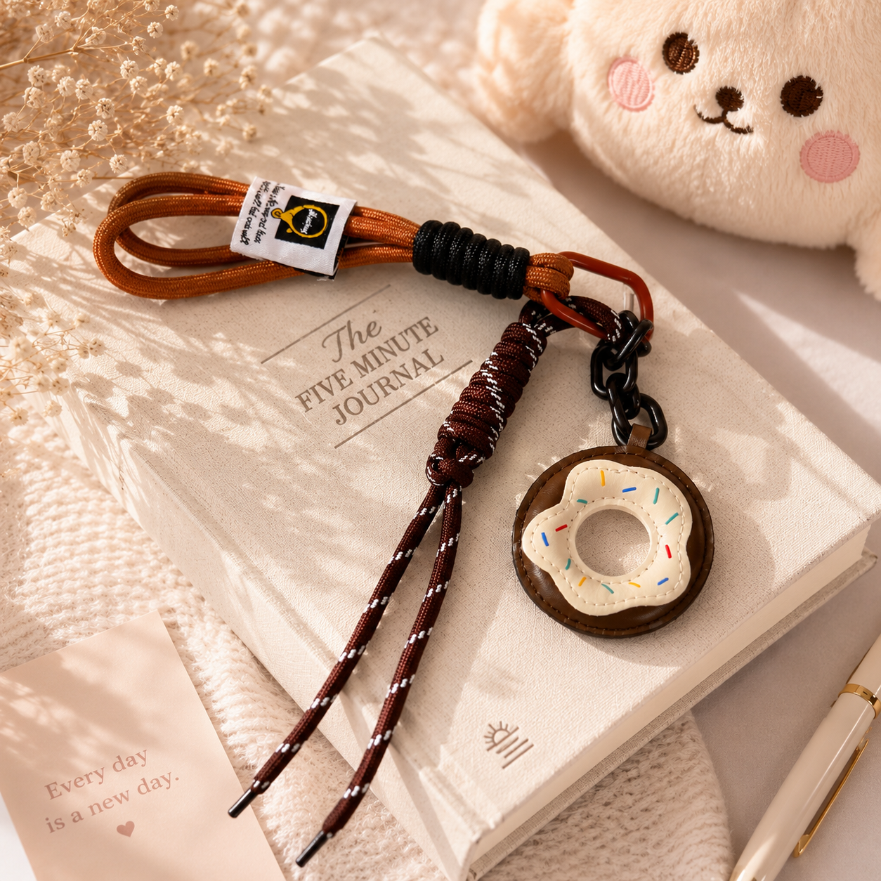 Sweet Donut Charm Keychain 🍩