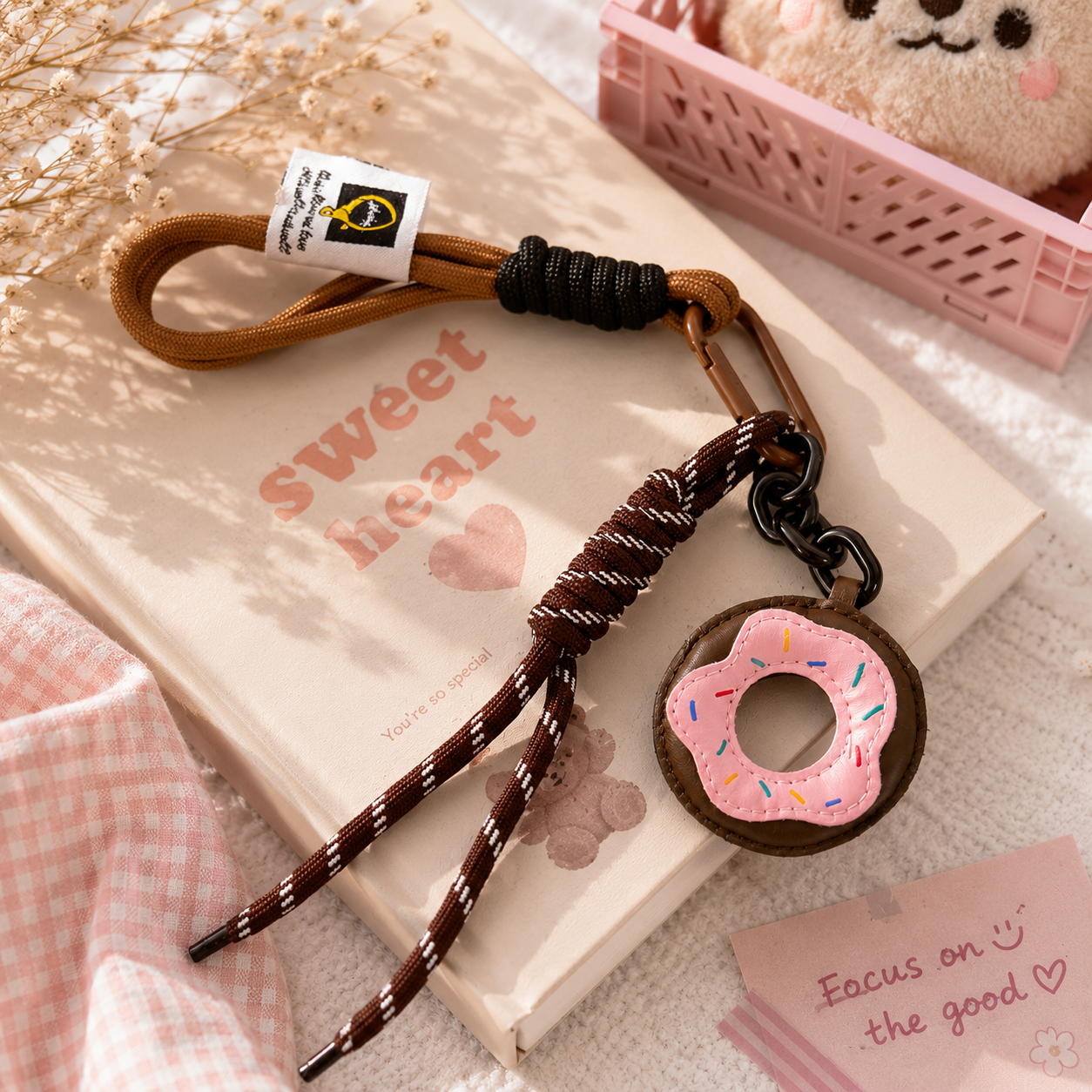 Sweet Donut Charm Keychain 🍩