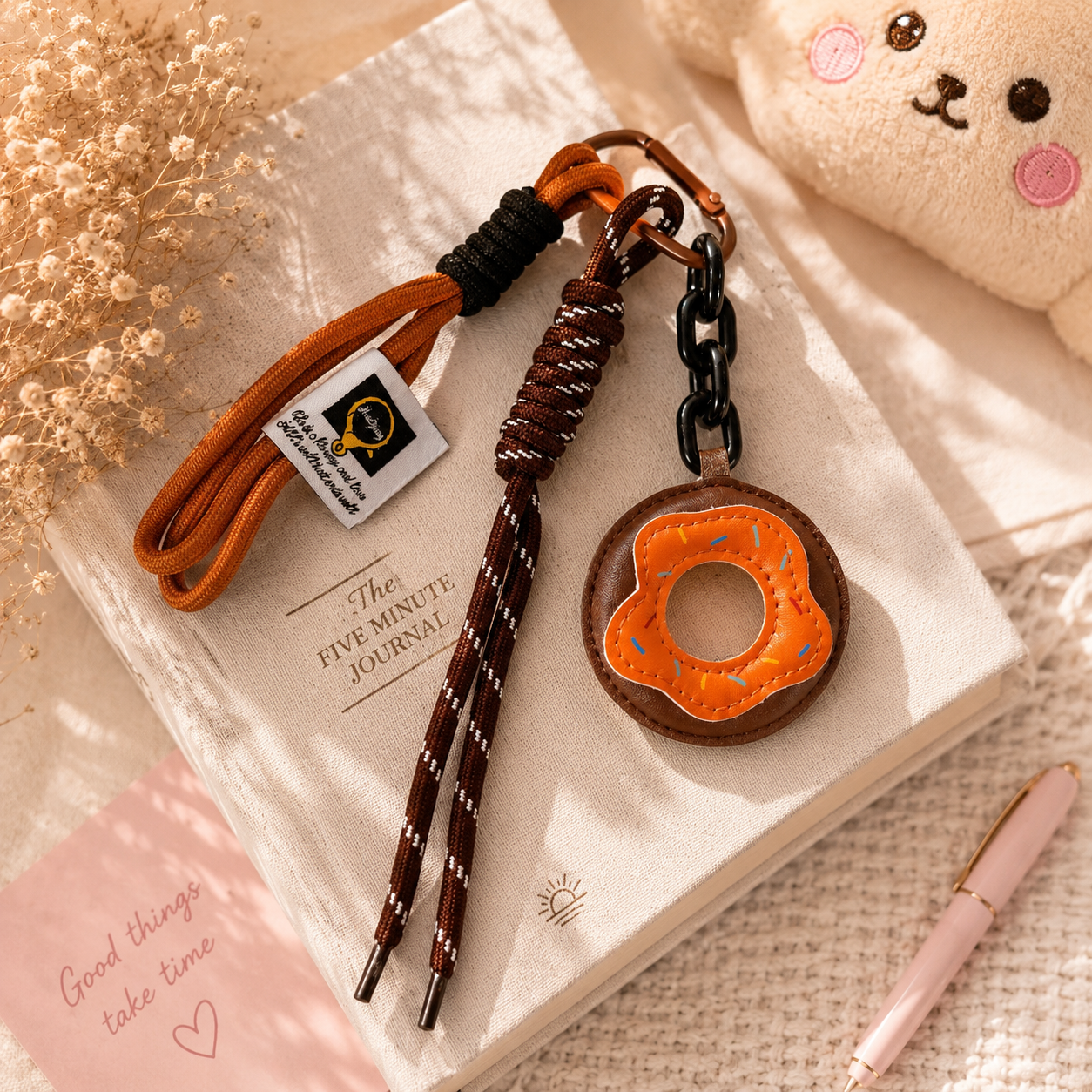 Sweet Donut Charm Keychain 🍩