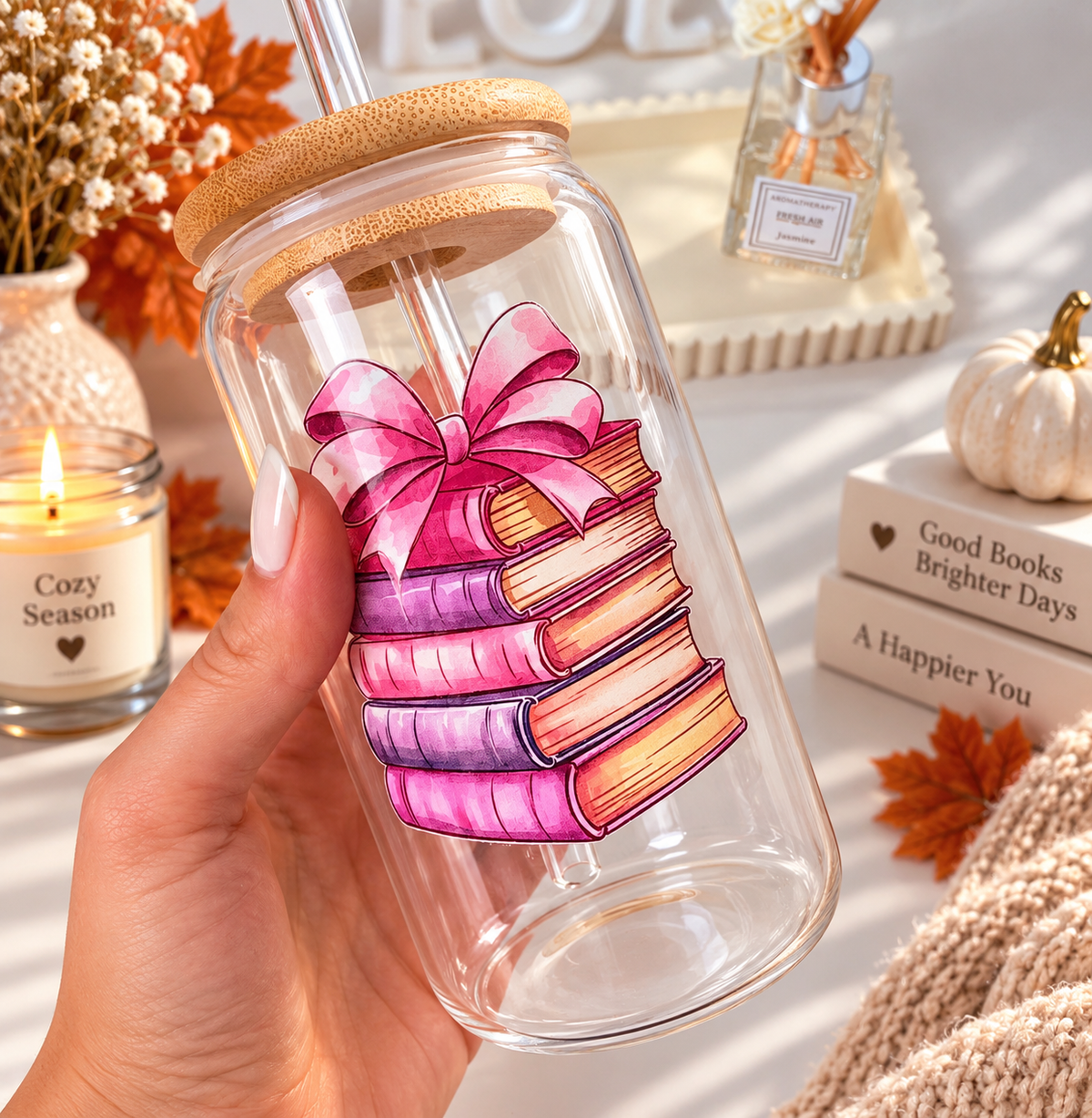Gift Books 16 oz Glass