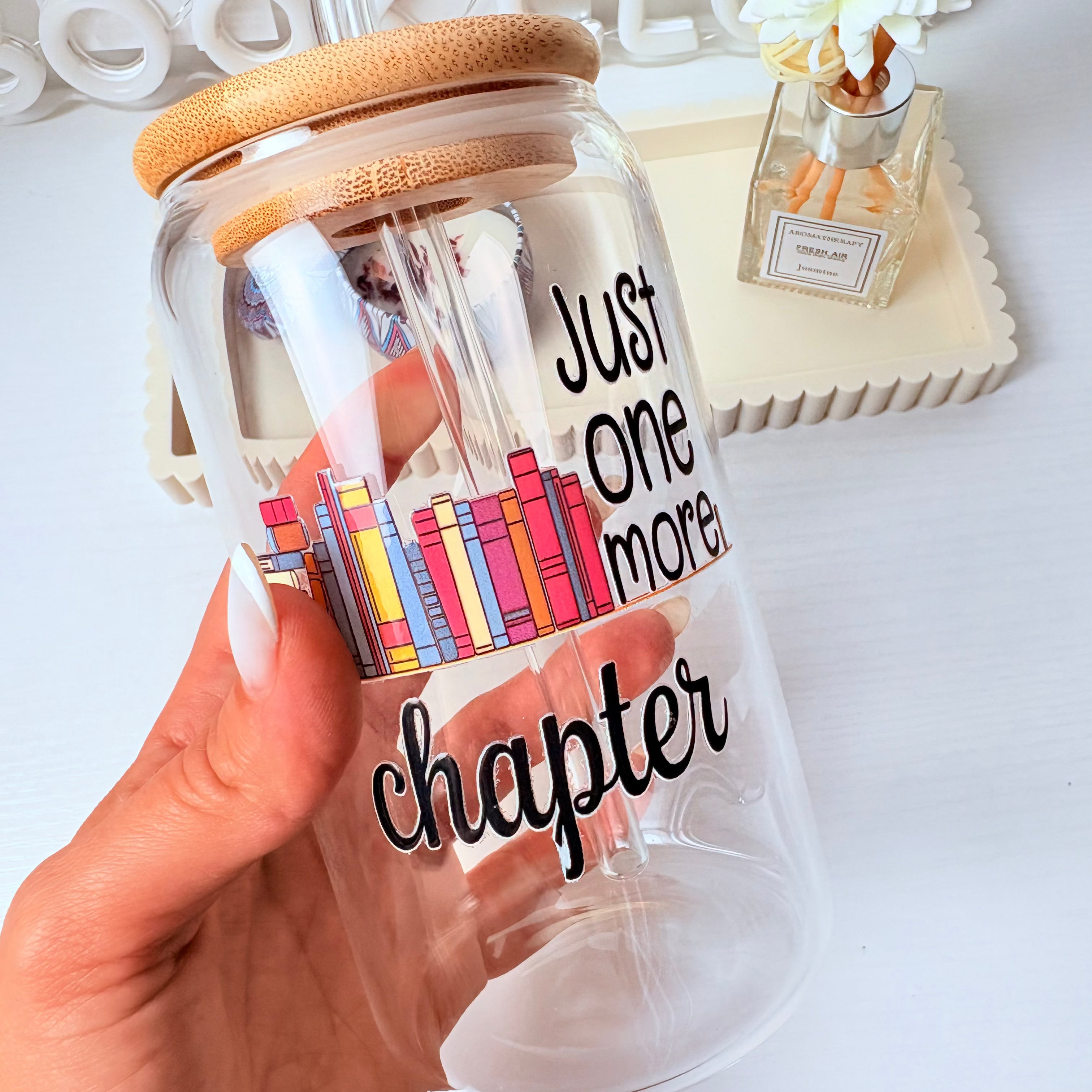 Just One Chapter 16 oz Glass