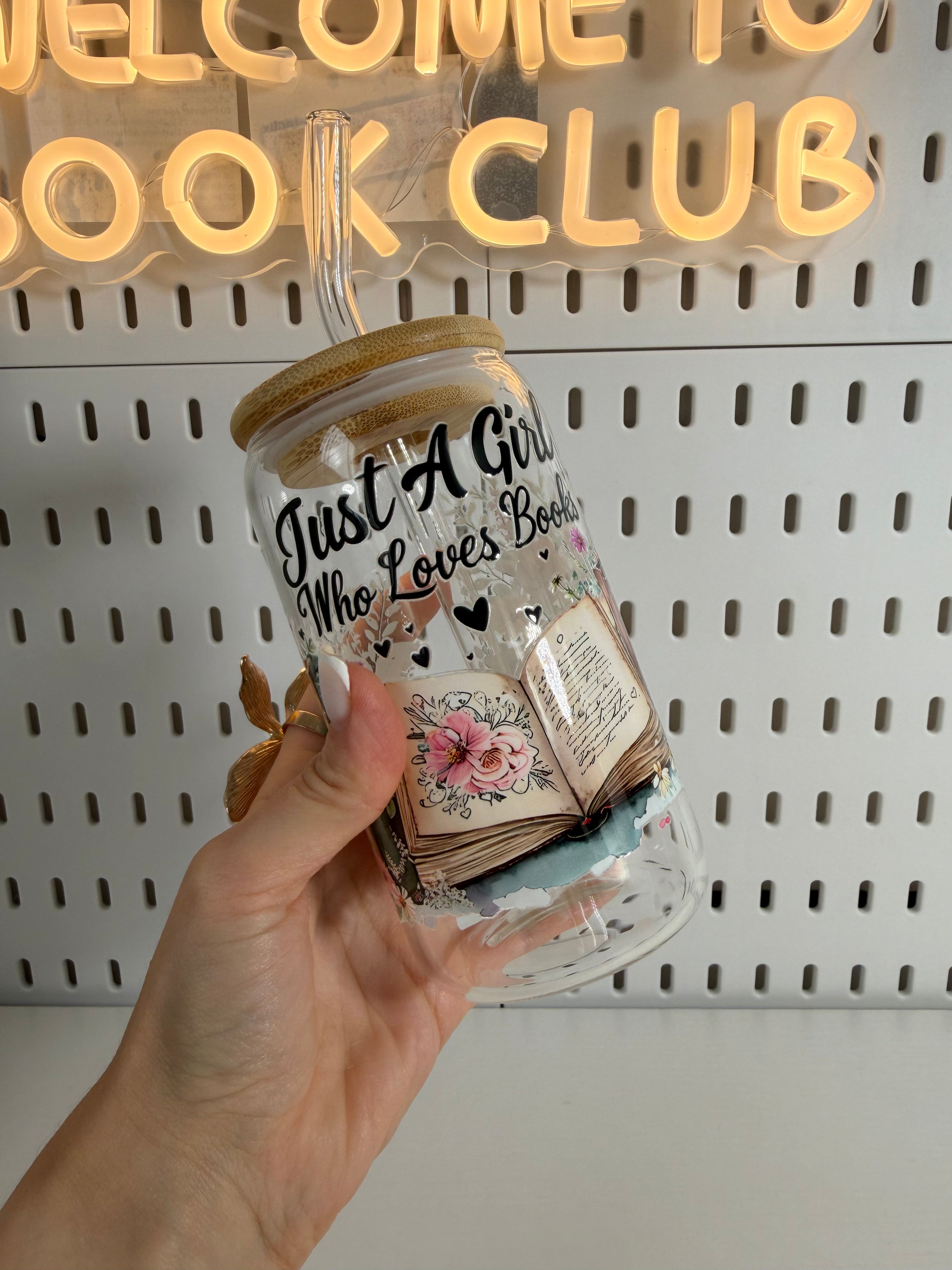 Bow Glass Cup 🥤For You 🤍