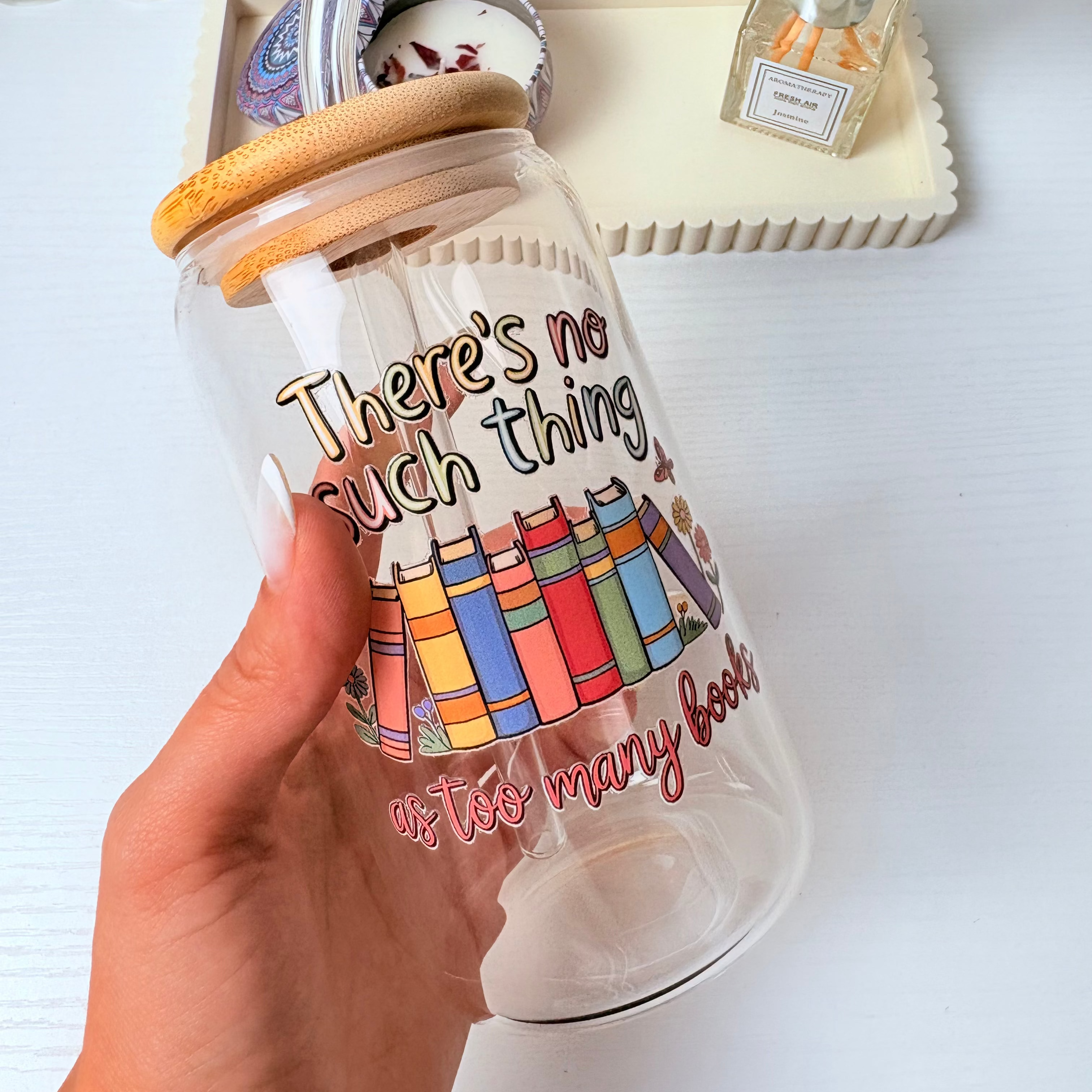 Book Lover 16 oz Glass