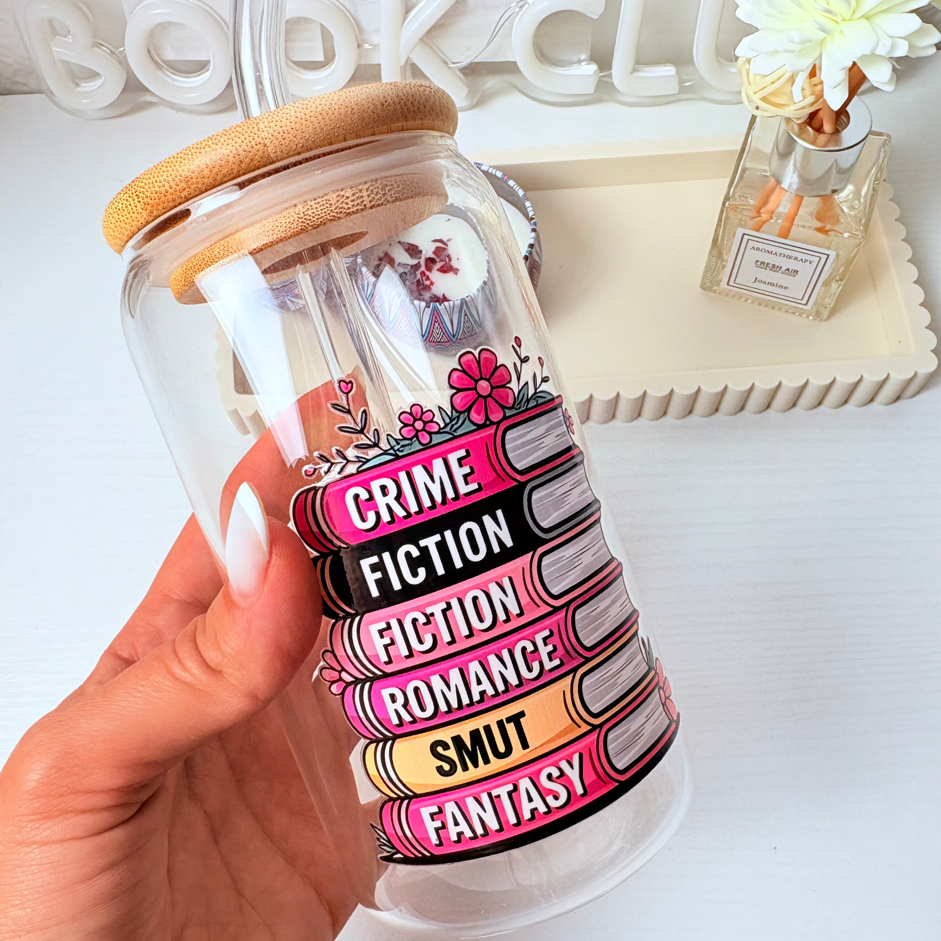 Crime Romance 16 oz Glass