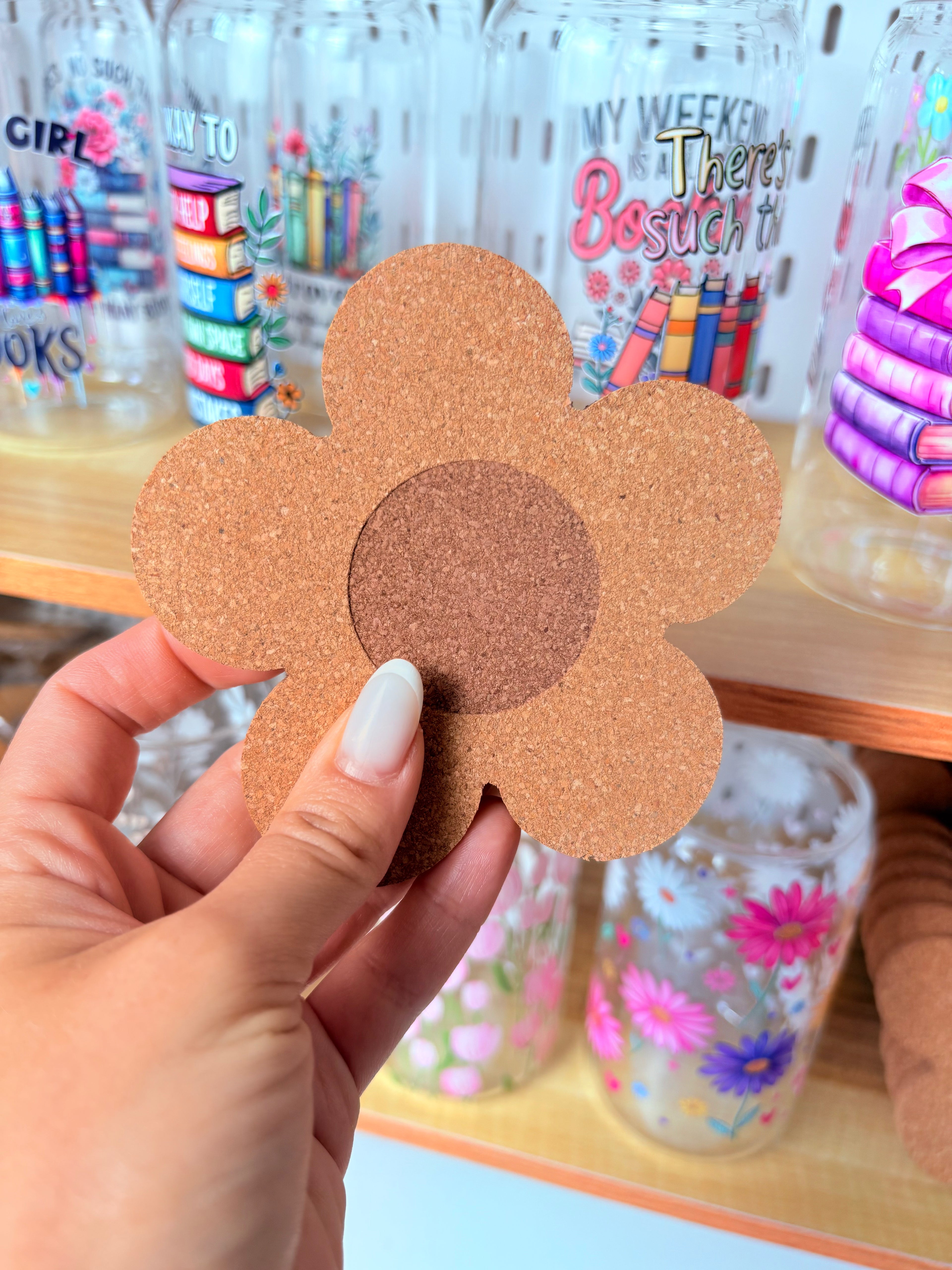Cork Daisy Coaster