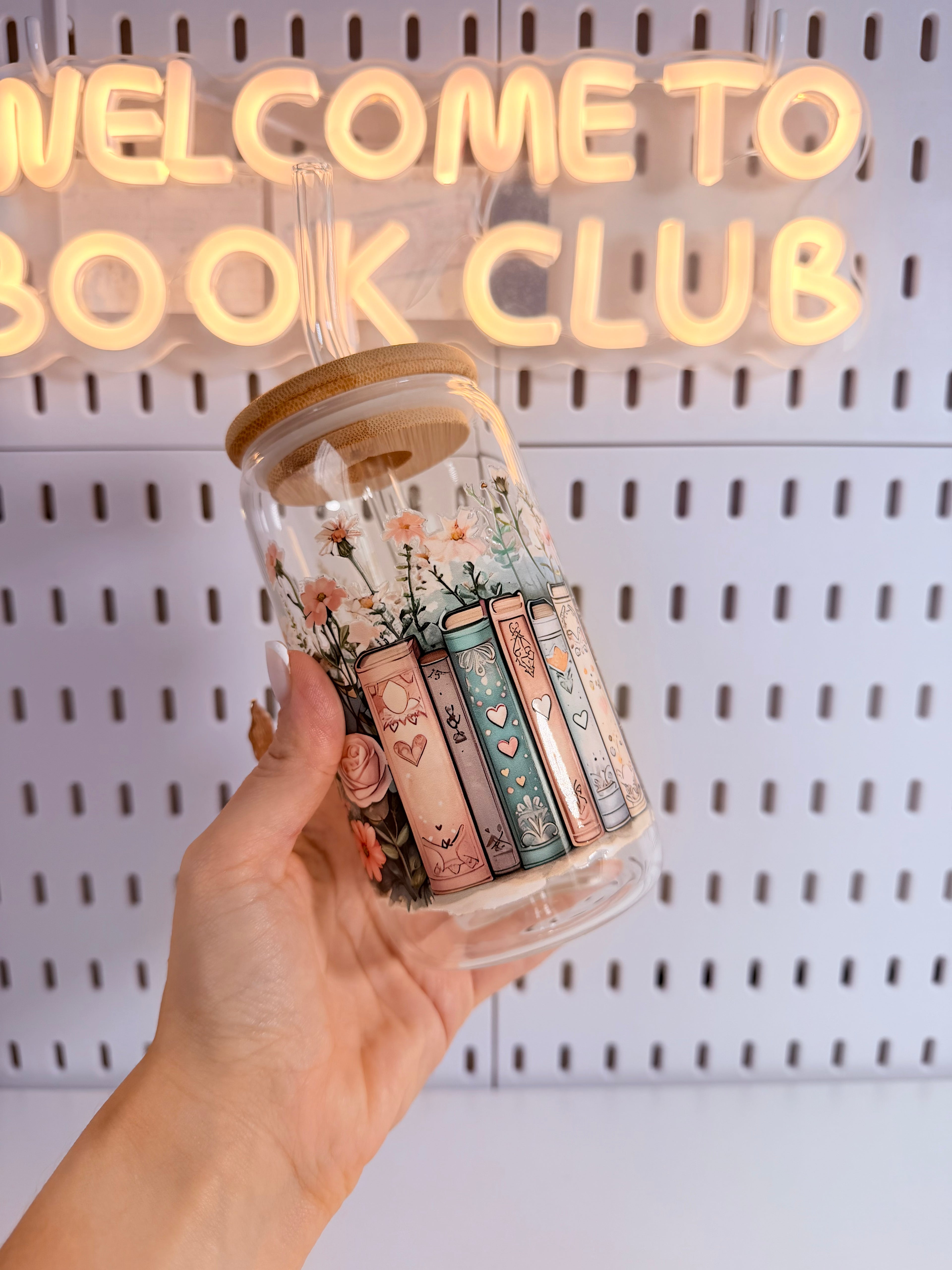 Bow Glass Cup 🥤For You 🤍