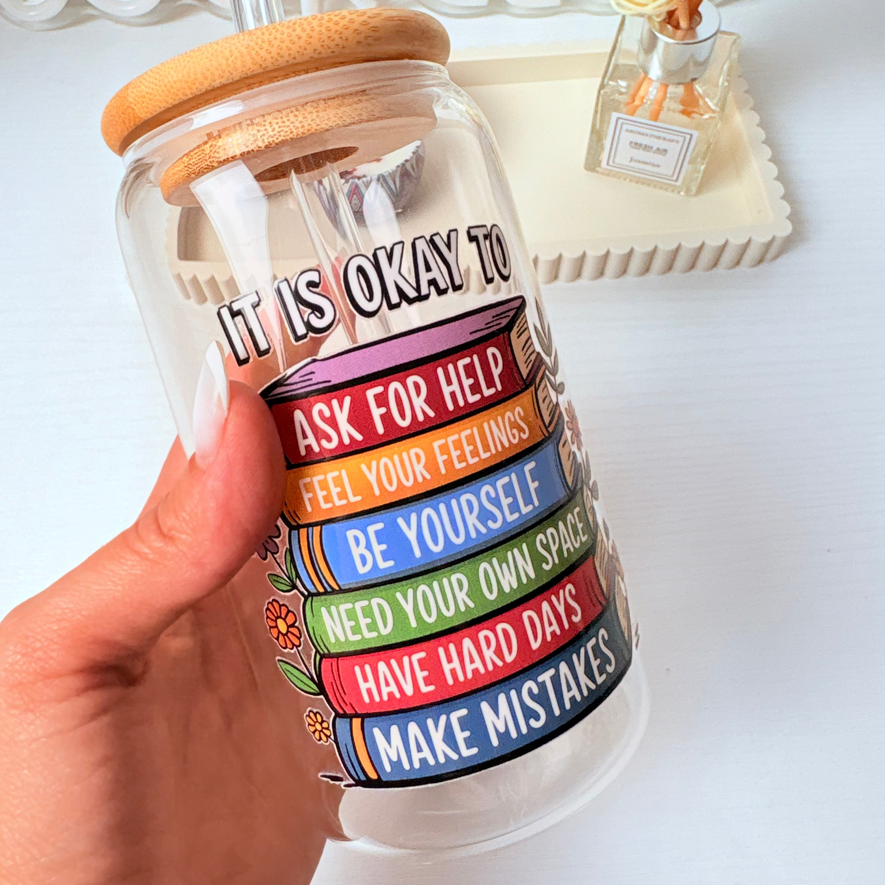 Be Yourself 16 oz Glass