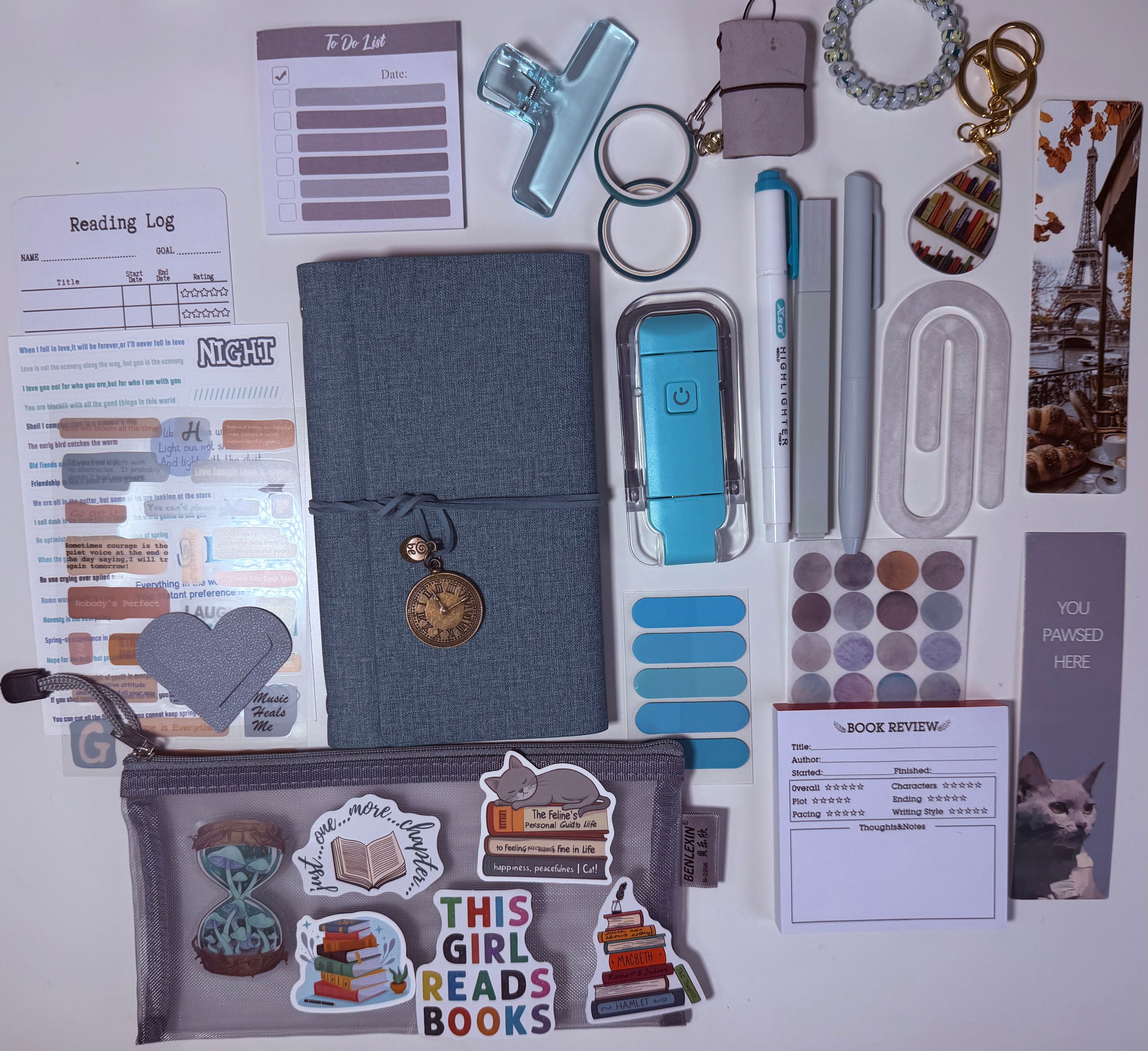 Soft Blue Bookish Bundle 🩵