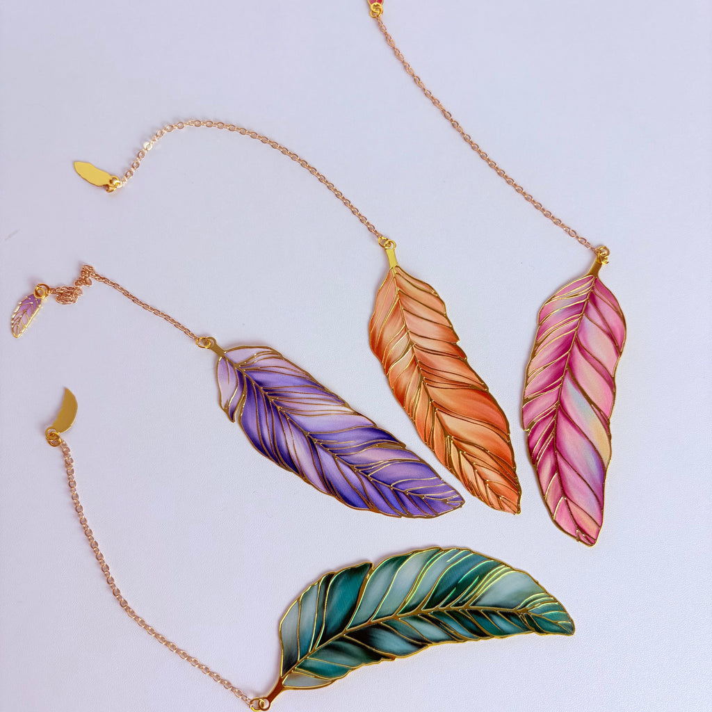 Colorful Feather Bookmark